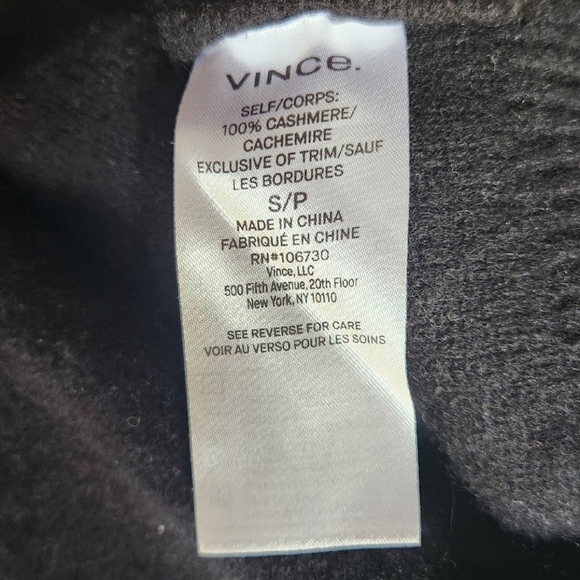 Vince Black Cashmere Sweater size S - Picture 5 of 7